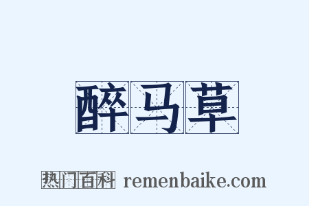 醉马草是什么意思的图片